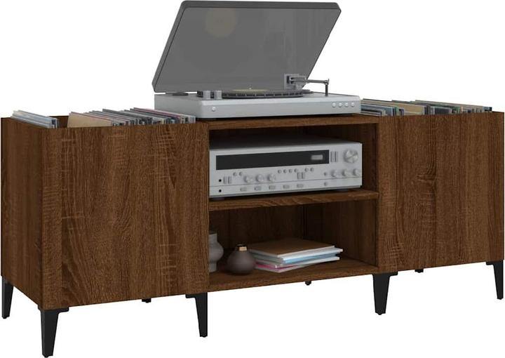 Produktbild vidaXL Plattenschrank Braun Eichen-Optik 121x38x48 cm Holzwerkstoff