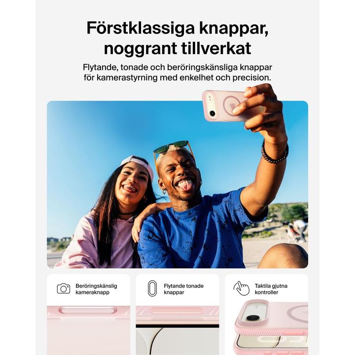 Productafbeelding Belkin Grip magn. Schutzhülle iPhone Air pink MSA037HQPK (Apple iPhone Air)