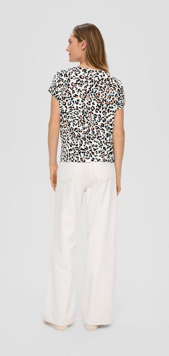 Produktbild s.Oliver Gemustertes Shirt aus Viskose-Stretch (42)