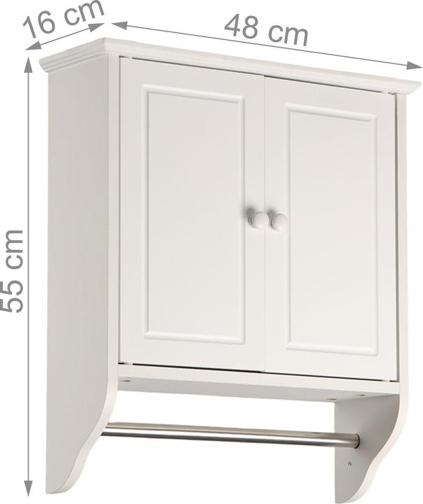 Actual product image Relaxdays Wall cabinet (48 x 16 x 55 cm)