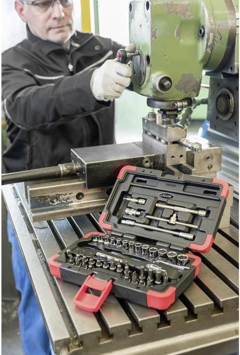 Produktbild Vigor Steckschlüssel Satz ∙ V2414N ∙ Vierkant6,3 mm (1/4 Zoll) ∙ Aussen Sechskant Profil, T Profil, …