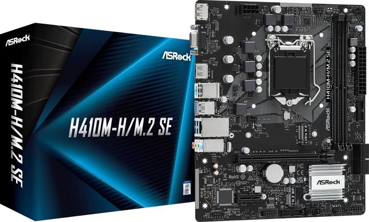 Image du produit AsRock H410M-H/M.2 SE (LGA 1200, Intel H370, mATX)