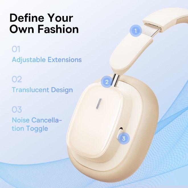 Actual product image Baseus Bowie H1i (ANC, 70 h, Cable, Wireless)