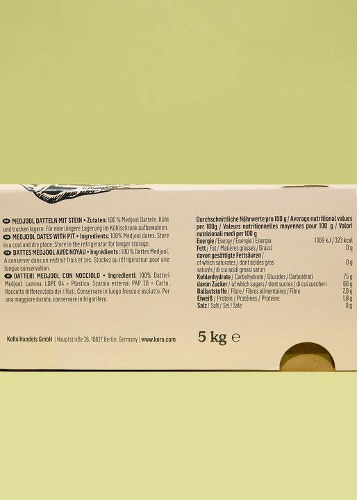 Produktbild KoRo Medjool Datteln mit Stein (5000 g)