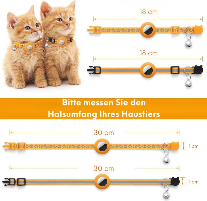 Produktbild Suba 2er Pack Airtag Katzenhalsband (Katze)