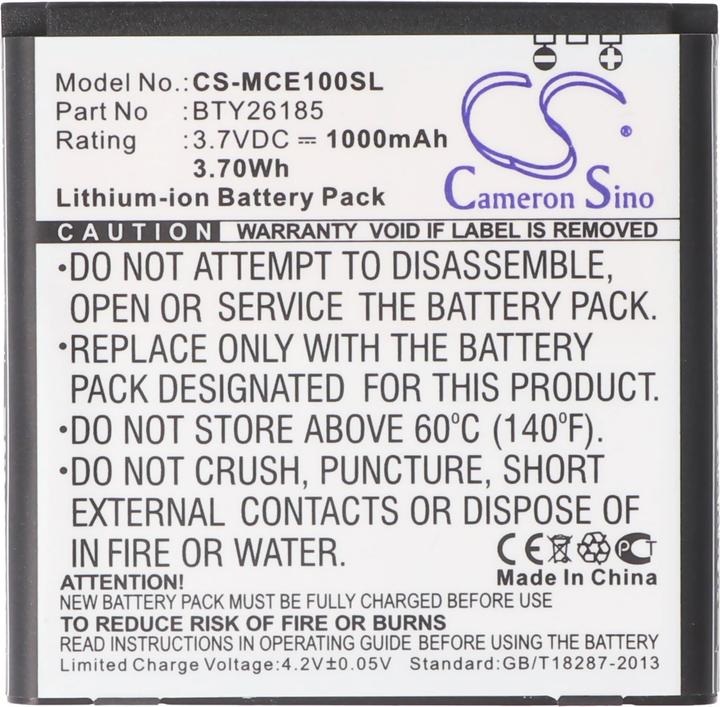 Image du produit AccuCell Batterie pour Mobistel Cynus E1 Batterie BTY26185, MT-350b