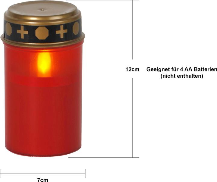 Actual product image Star Trading Lamp funéraire LED avec minuterie | Bougies funéraires LED avec batterie | Bougie funé (2 x)
