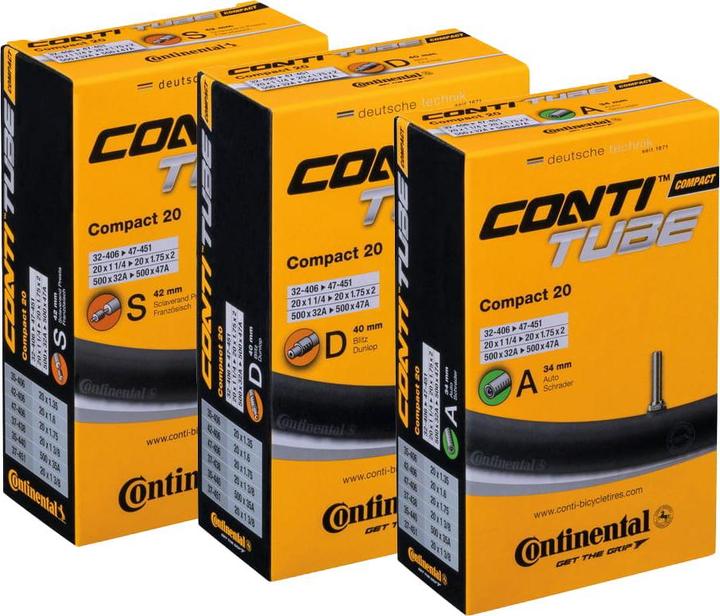 Actual product image Continental Compact Standard (Schrader (AV), 20", 34 mm)