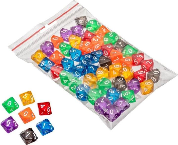 Produktbild Philos Würfel, 10 seitig, transparent, 50er Beutel