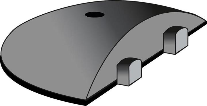 Actual product image Moravia Easy-Rider speed bump 75 mm end element with spigot, black