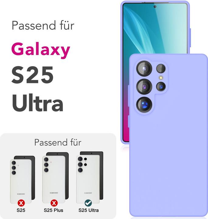 Produktbild Nalia Phoenix - Abwischbare Flüssigsilikon Hülle - Easy Clean Liquid Silicone Cover (Samsung Galaxy S25 Ultra)