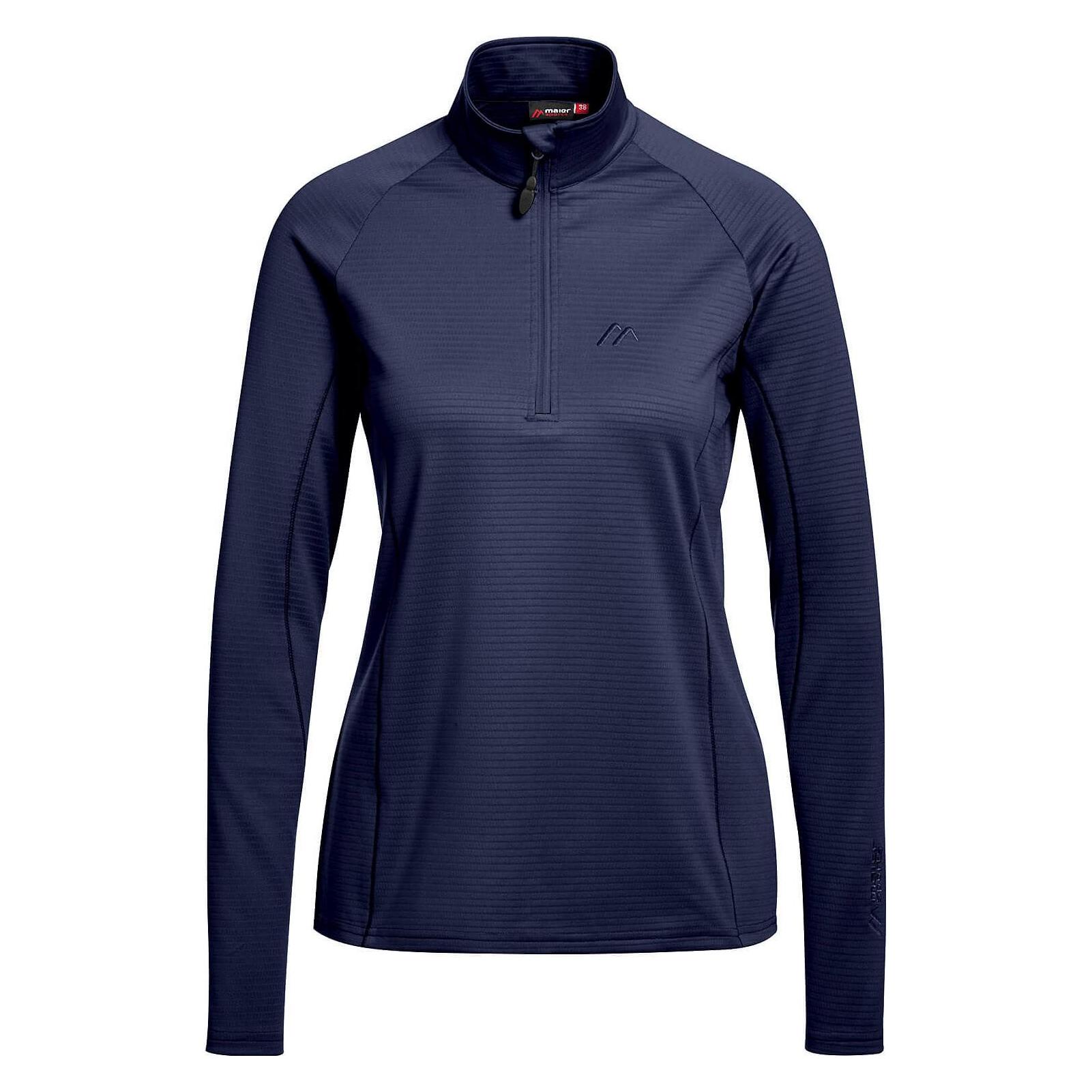 Maier, Damen, Funktionsshirt, Zipshirt Eva (40), Blau, 40