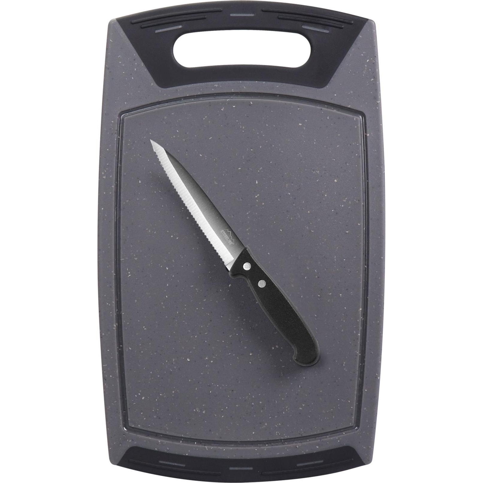 Thumbnail - Stoneline Schneidebrett und Allzweckmesser Set, 2-tlg, Schneidebrett