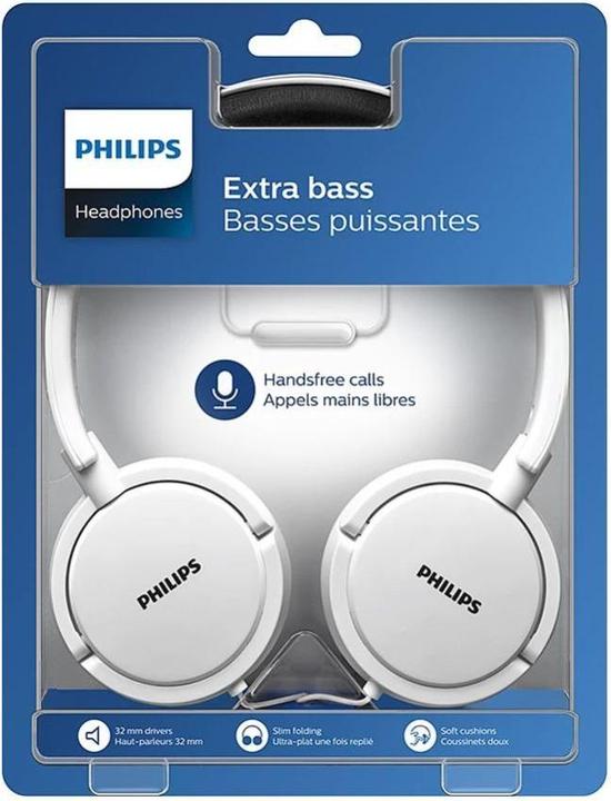 Produktbild Philips OnEar- Kopfhörer weiss (Kabelgebunden)