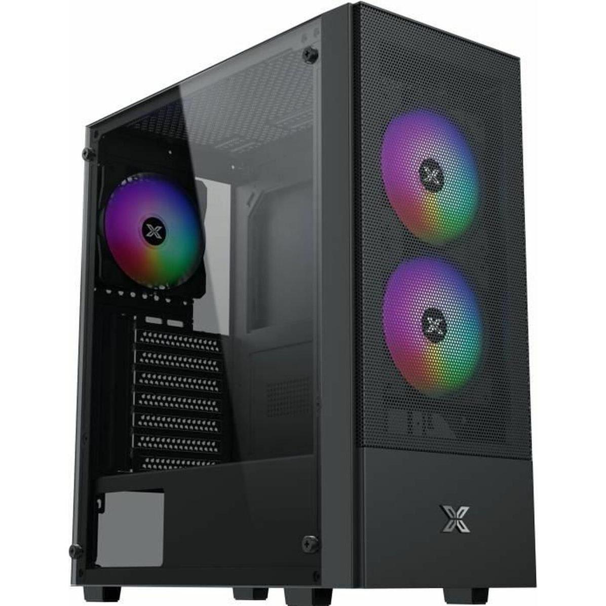 Xigmatek Boitier Moyen Tour ATX Hero II Air 3F RGB (Noir) (ATX, Micro ATX (mATX)), Case PC, Nero