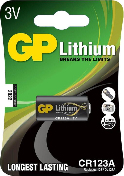 Produktbild GP Batteries Photo (1 Stk., CR123A, 1400 mAh)