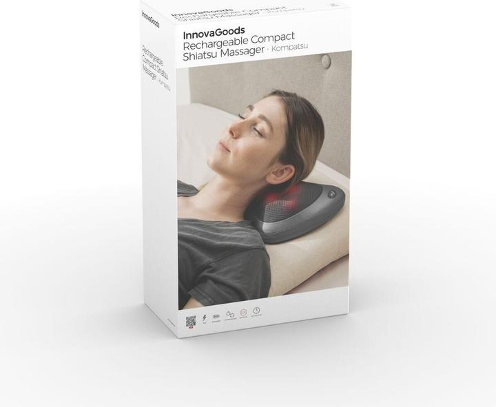 Immagine prodotto InnovaGoods Kompaktes Shiatsu-Massagegerät, wiederaufladbar Kompatsu