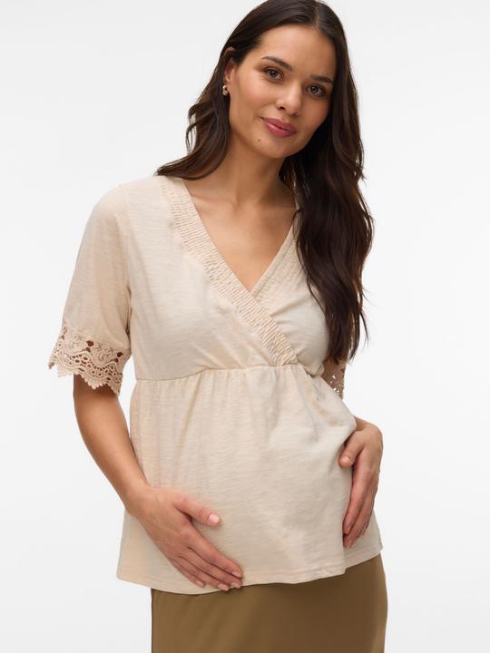 Immagine prodotto Mamalicious Normal geschnitten V-Ausschnitt Top Bluse (L)