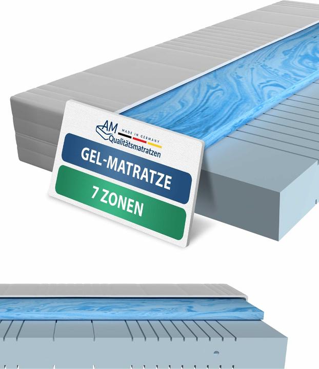Produktbild AM Qualitätsmatratzen 7-Zonen Gelschaum Matratze (120 x 200 cm, Schaumstoffkern)