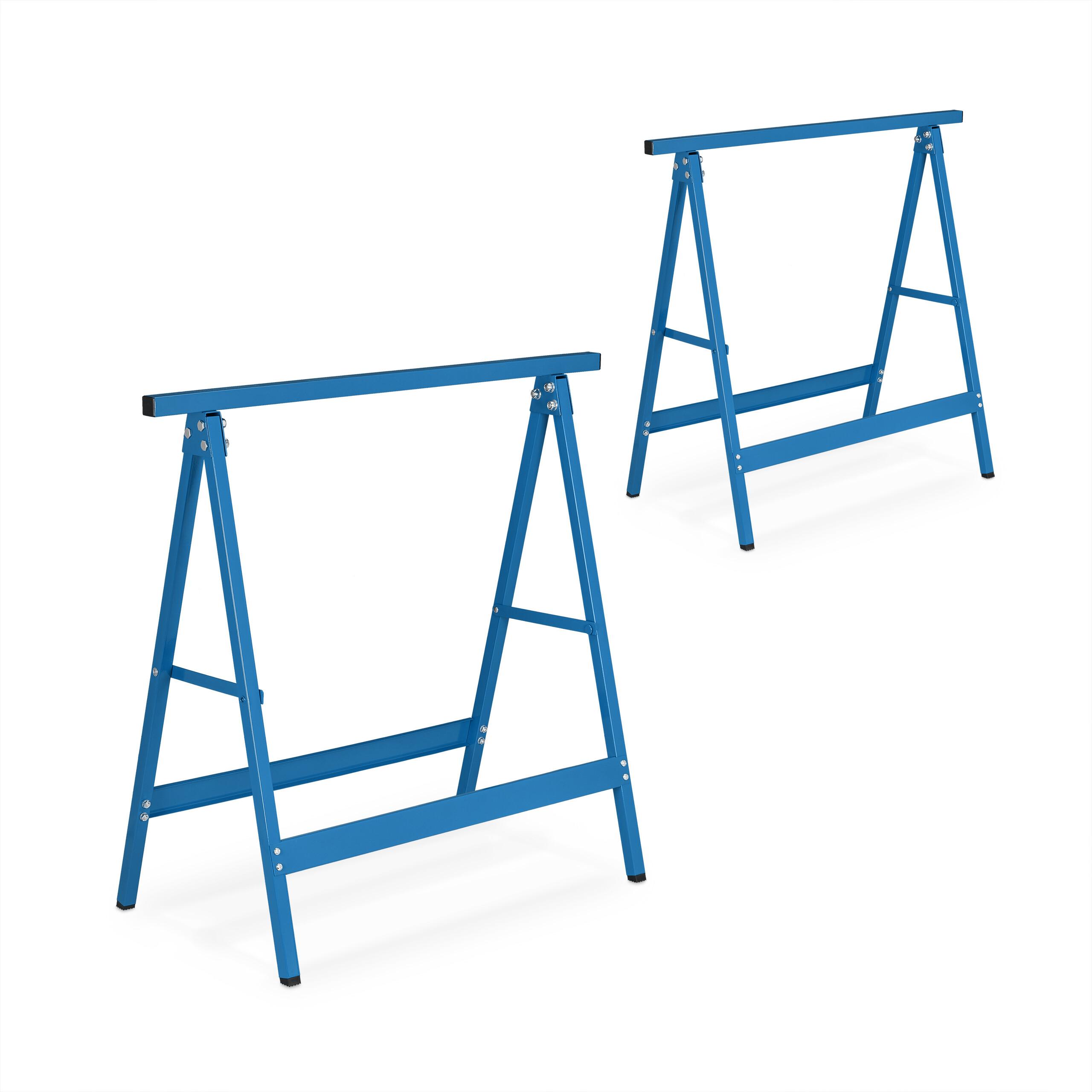 Relaxdays, Werkbank + Arbeitsbock, 2x Arbeitsbock (78 cm, 40 cm)
