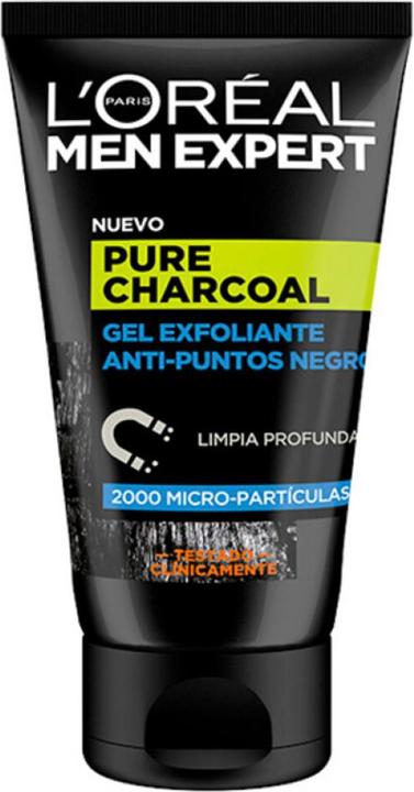 Image du produit L'Oréal Paris MEN EXPERT pure charcoal gel exfoliante p.negros 100 ml (Gel nettoyant, 100 ml)