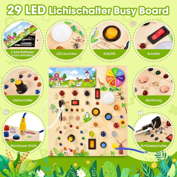 Image du produit Fwiull Jouets de motricité Busy Board