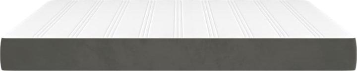 Produktbild vidaXL Taschenfederkernmatratze Dunkelgrau Samt (160 x 220 cm)