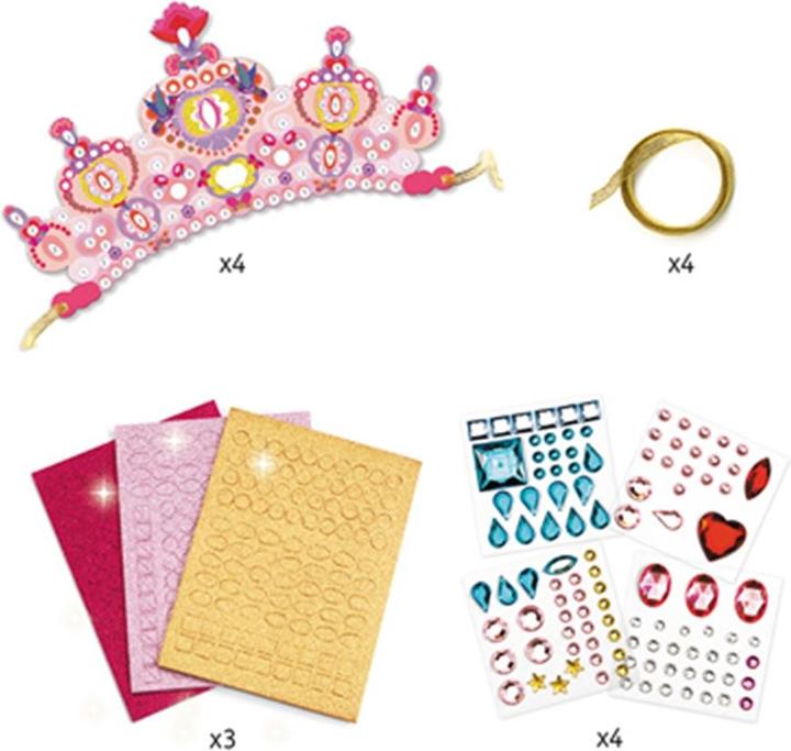 Actual product image Djeco Mosaic tiaras princess