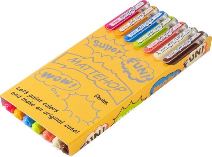 Produktbild Pentel Gelschreiber Mattehop Cheerful 1 mm, Mehrfarbig (Multicolor, 7x)