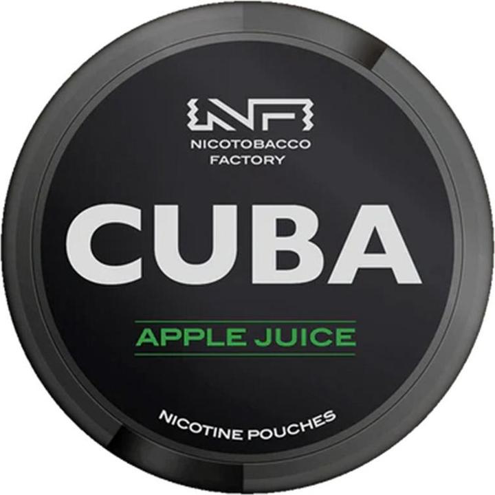 Actual product image Cuba Snus Black - Apple Juice (Nicotine Pouches, 43 mg)