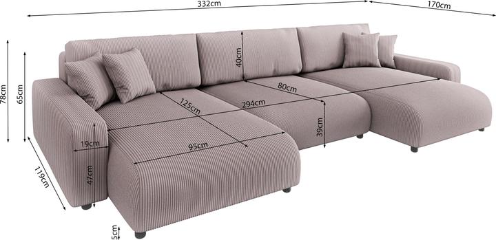 Actual product image Ropez Sara (Sofa landscape)
