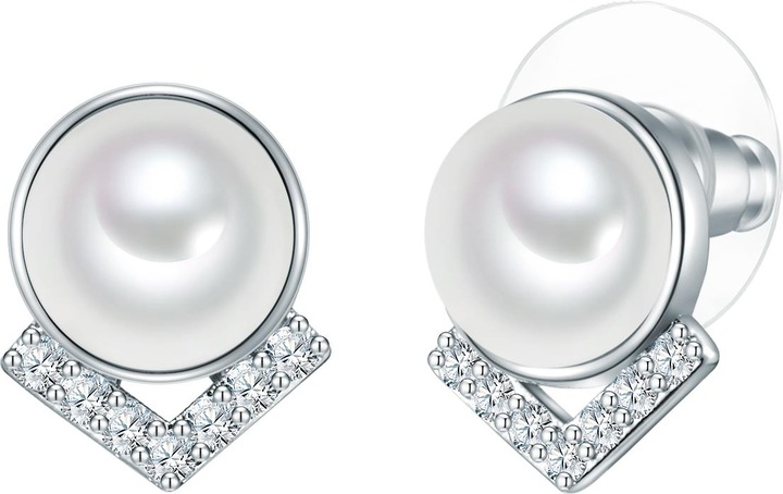 Immagine prodotto Lulu & Jane Conchiglia in ottone zirconia perla argento - 33048 (Ottone)