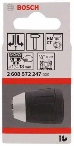 Produktbild Bosch Professional Zubehör Schnellspannbohrfutter, 1,5 - 13 mm, 1/2-Zoll - 20