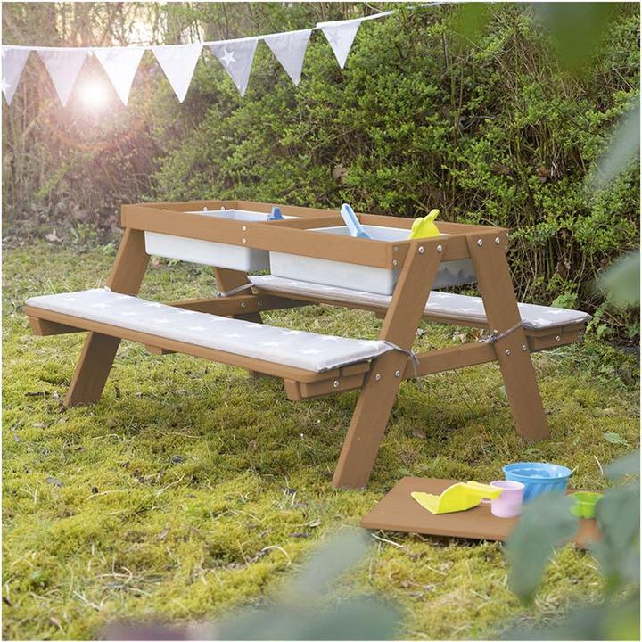 Produktbild Roba Kindersitzgarnitur Outdoor + mit Spielwannen und Bankkissen Little Stars