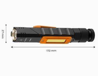 Actual product image Neo Flashlight Flashlight (USB rechargeable flashlight 300 lm 2 in 1 CREE XPE + COB LED) (17.20 cm, 300 lm)