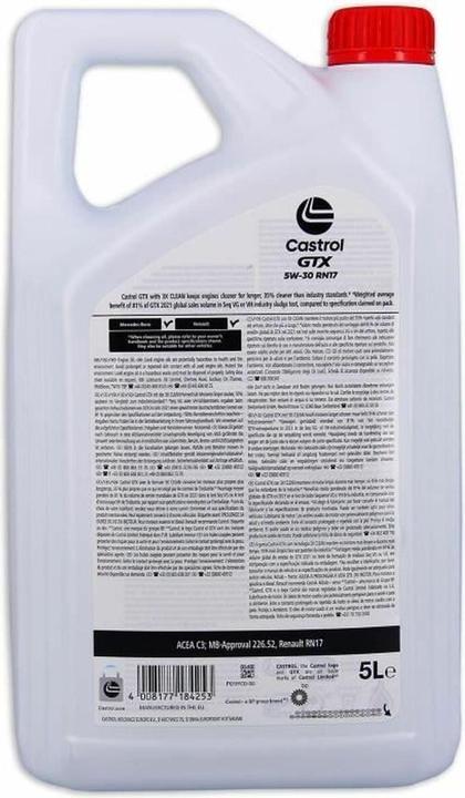 Image du produit Castrol GTX 5W-30 RN17 (5 l, SAE 5W-30)
