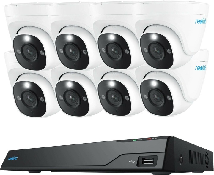 Actual product image Reolink NVS16-8MD8 4K PoE system with 8 cameras (3840 x 2160 pixels)