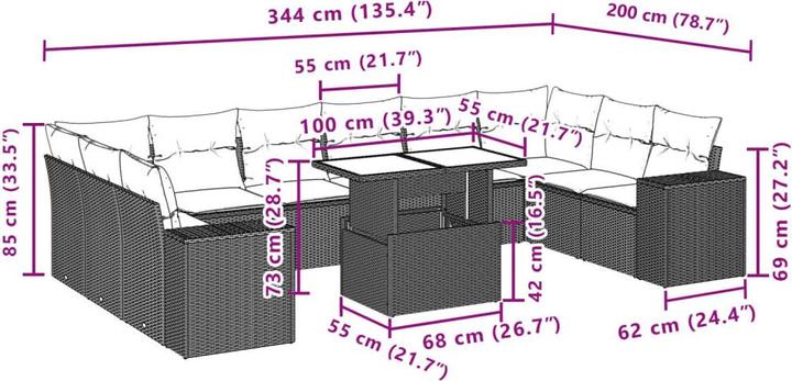 Produktbild vidaXL Matthieu