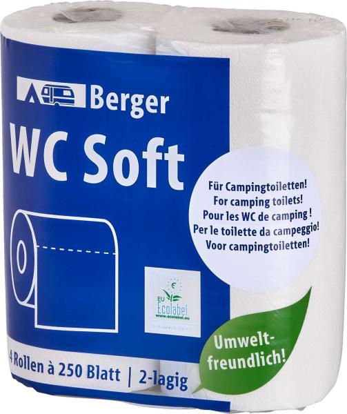 Berger WC Soft4 Rollen Toilettenpapier (250 x)