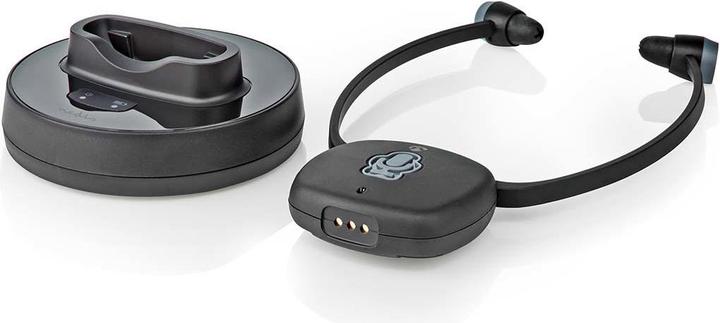Immagine prodotto Nedis HPRF021BK Cuffie TV wireless RF In Ear Durata massima della batteria: 7 ore 25 m Audio digitale La (7 h, Cablato)