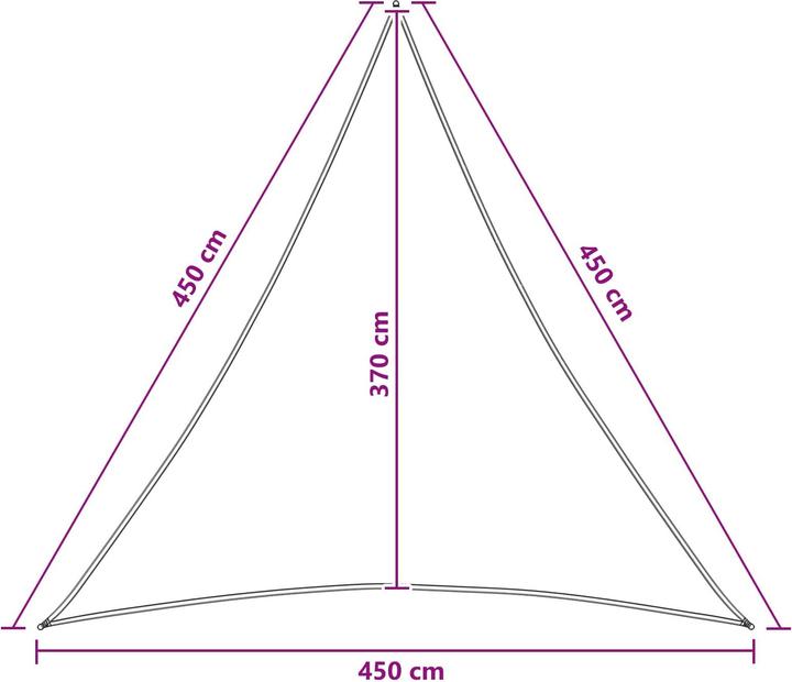 Produktbild vidaXL Sonnensegel (450 x 450 cm)