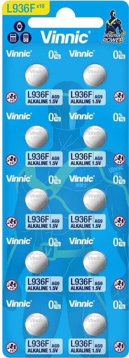 Actual product image Vinnic Positive Power (10 pcs., AG9/LR45/LR936/394)