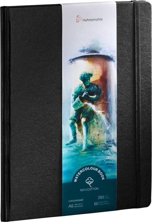 Produktbild Hahnemühle Watercolour Book A 5 Portraitformat 60 Seiten 250 g (A5, Blanko, Harter Einband)