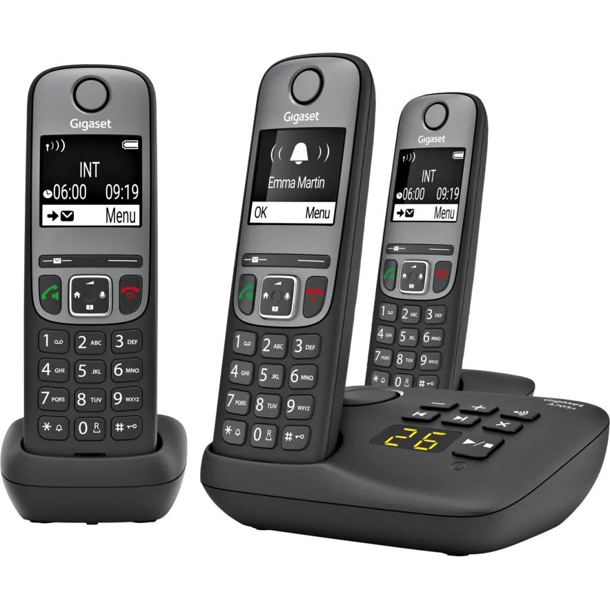 Gigaset Trio A705A, Telefono, Nero