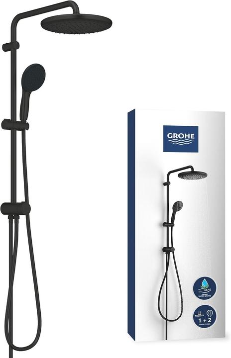 Actual product image Grohe Vitalio Start System 250 Flex Duschsystem mit Umstellung, Renovierungs-Set, variable Bohrlöcher, was