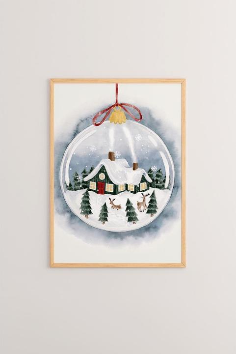 Actual product image Wallxpert Weihnachtsbild Weihnachtskugel