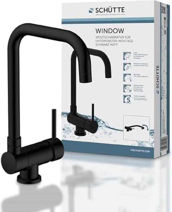 Actual product image Schütte SchÃoeTe Window Design kitchen faucet - Mixing tap - High, rotating and pleated output - Side handle