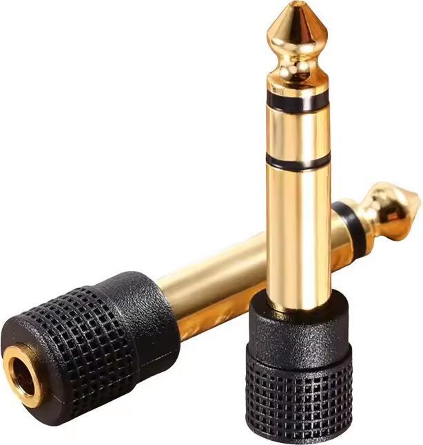 Actual product image AAi Mobile Jack (6.3 mm) Male zu Jack (3.5 mm) Female Adapter, 2er-Set (Jack adapter)