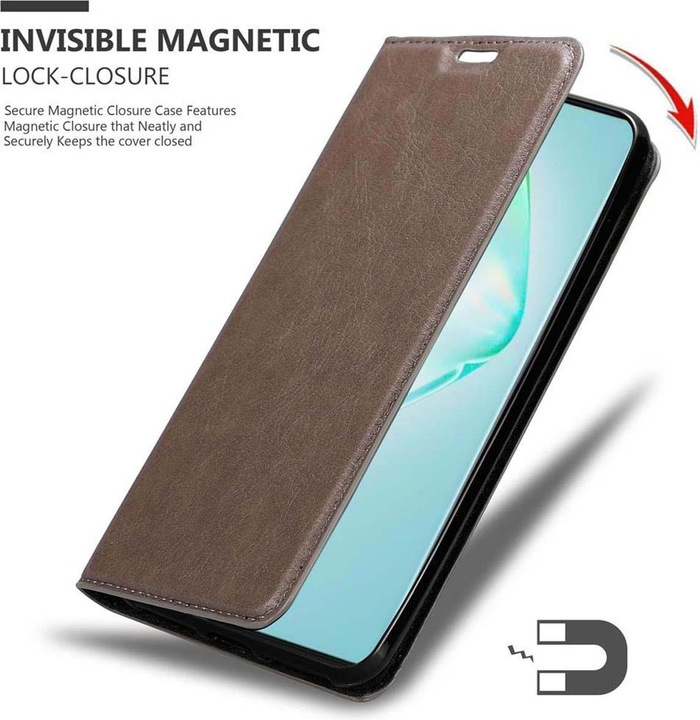 Actual product image Cadorabo Book Invisible Magnet Cover (Samsung Galaxy A91)