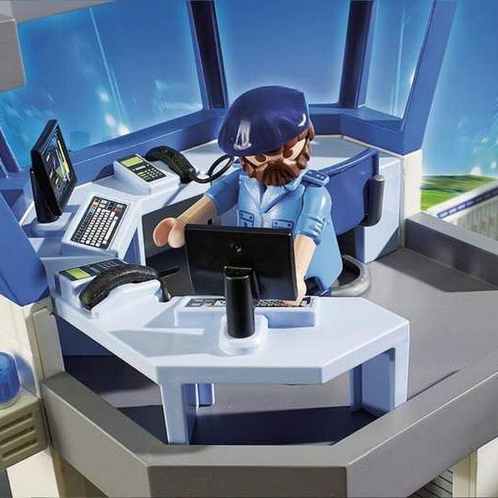Image du produit Playmobil Centre de commandement de la police int. avec prison (6919, Playmobil City Action)